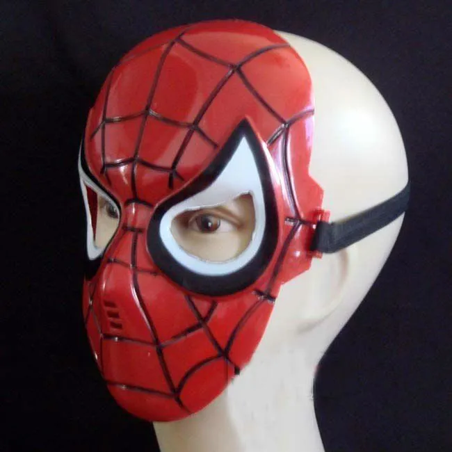 los niños de plástico cartón máscara de spiderman-Máscaras de ...