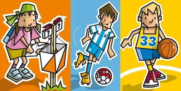 Niños haciendo deporte animados - Imagui