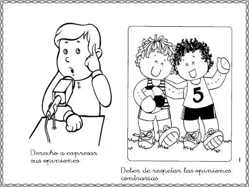 Los derechos del niño en dibujos - Imagui