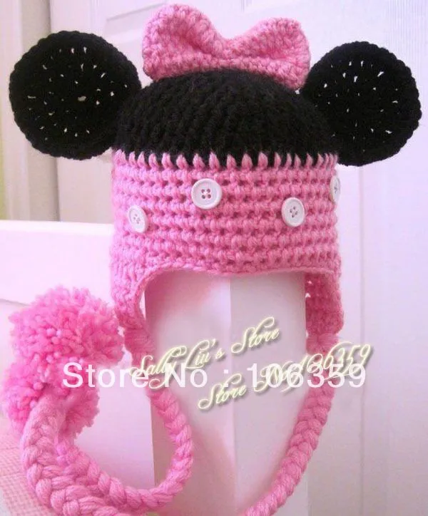 Niños gorros Animal diseño del bebé del ganchillo sombrero hecho ...