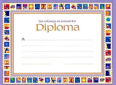 PARA NIÑOS E INFANTIL: DIPLOMAS PARA IMPRIMIR GRATIS PARA NIÑOS ...