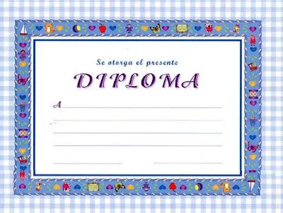 PARA NIÑOS E INFANTIL: DIPLOMAS PARA ENTREGAR A LOS NIÑOS AL ...