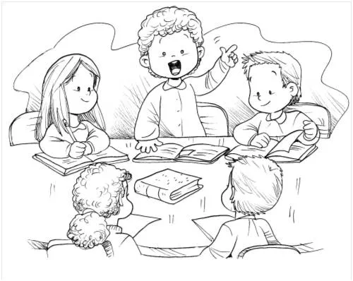 NIÑOS POSITIVOS PARA COLOREAR - Imagui