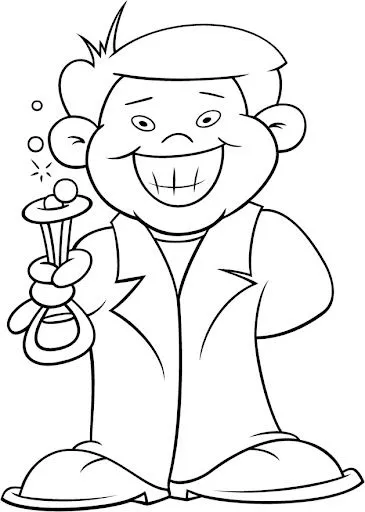 LOS NIÑOS Y LAS PROFESIONES DIBUJOS PARA PINTAR