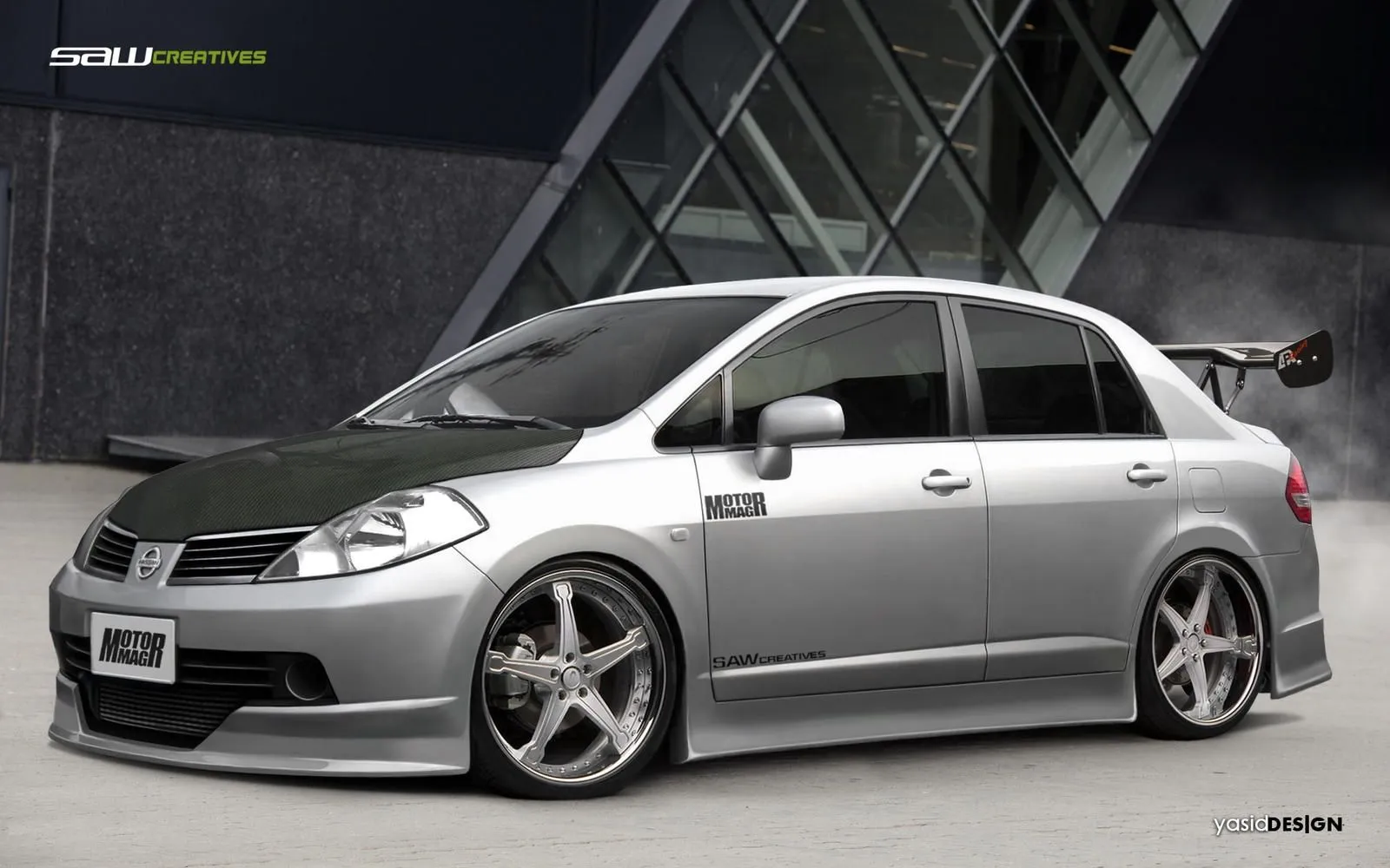 Nissan Tiida Sedan_drift by yasiddesign on DeviantArt