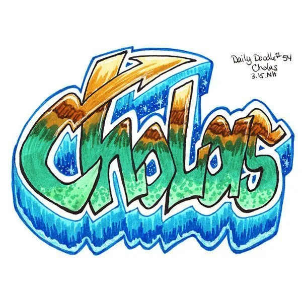 No.054 Cholas | Graffiti artwork, Doodle art, Calaveras art