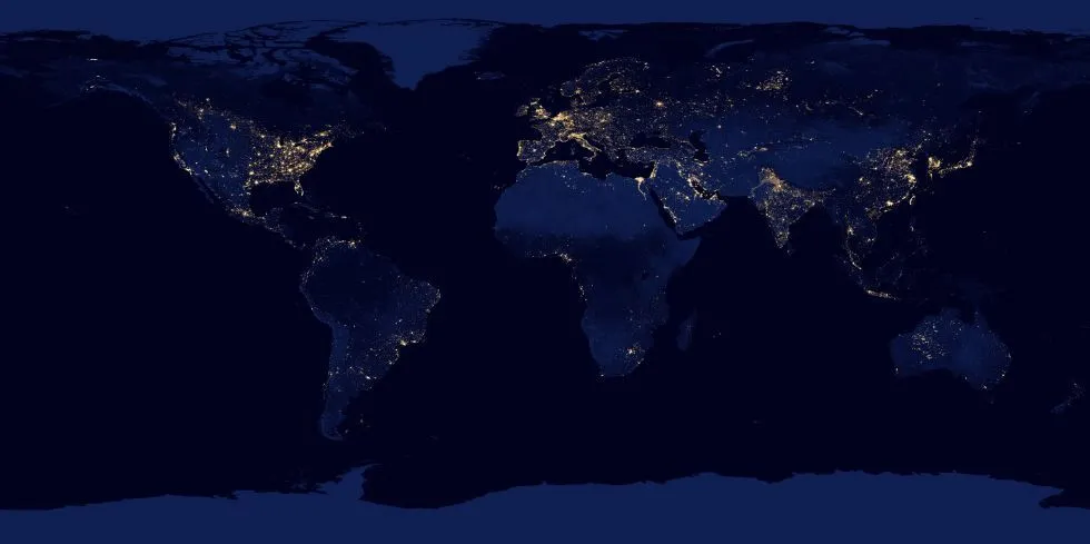 Noche : GIF animado de la Tierra | PIZiadas gráficas