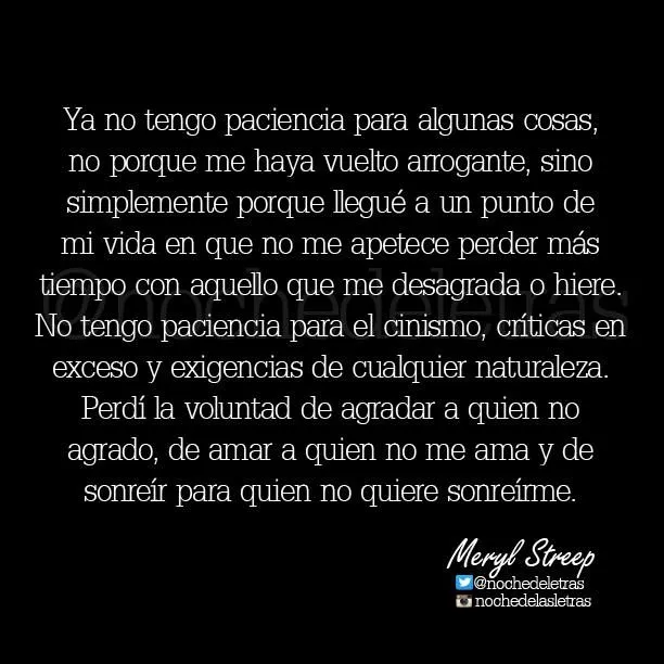 Noche de las Letras on Twitter: "Ya no tengo paciencia para ...