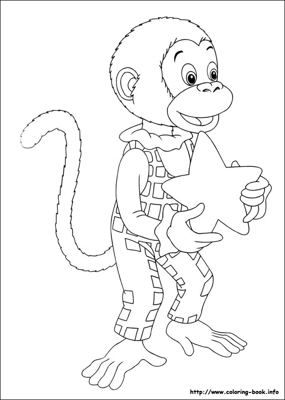 Noddy coloring picture