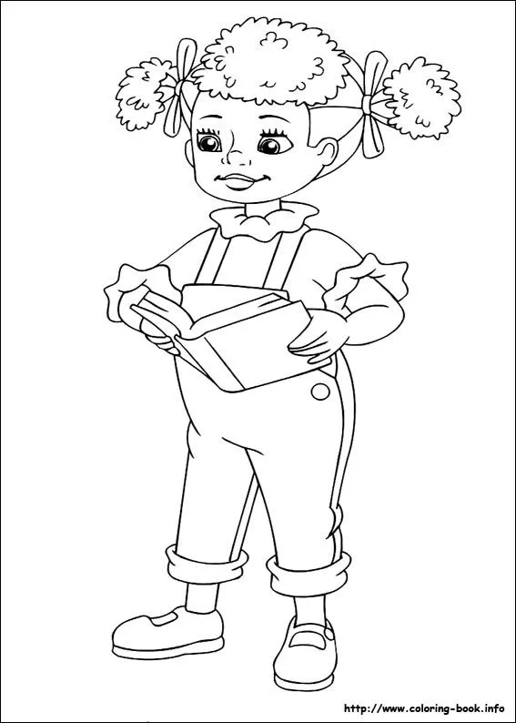 Noddy coloring picture