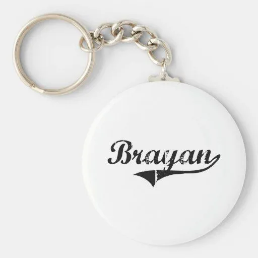 Nombre clásico del estilo de Brayan Llaveros | Zazzle