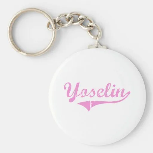 Nombre clásico del estilo de Yoselin Llavero Personalizado de Zazzle.