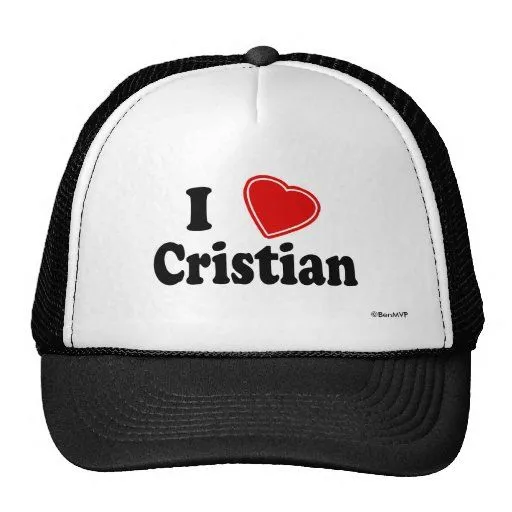 Amo a Cristian Gorros | Zazzle