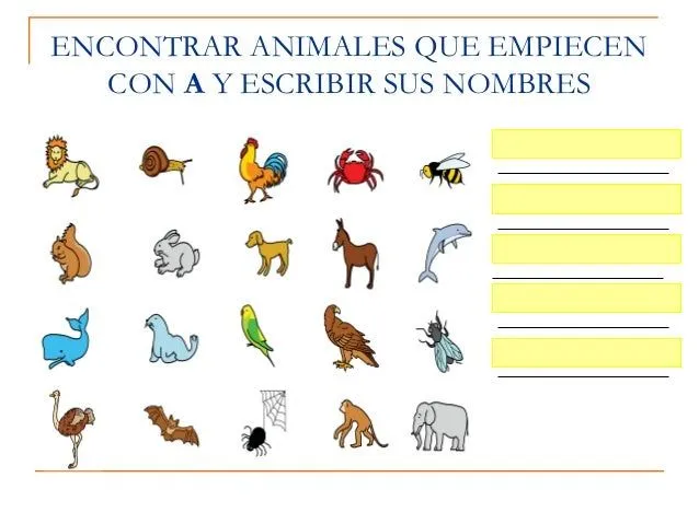 Nombres de animales que empiesen con i - Imagui