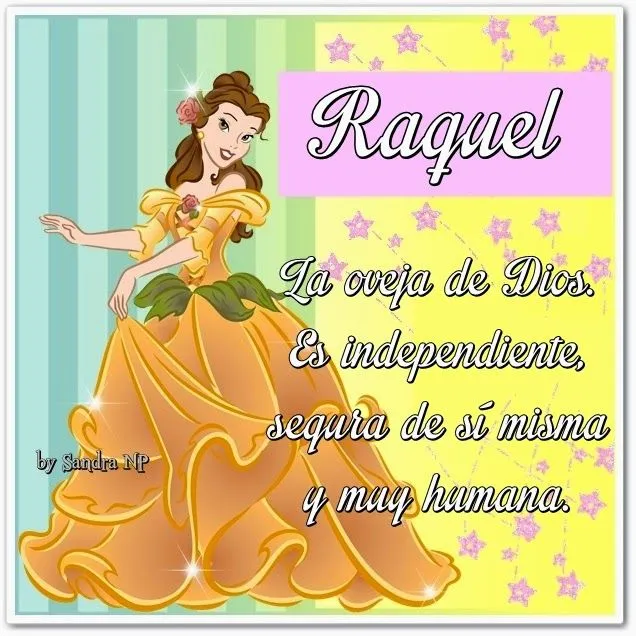 Todo Nombres: Raquel -significado-