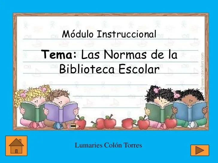 Normas de la biblioteca escolar para imprimir