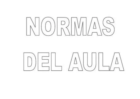 Normas de clase para colorear » Escuela e...