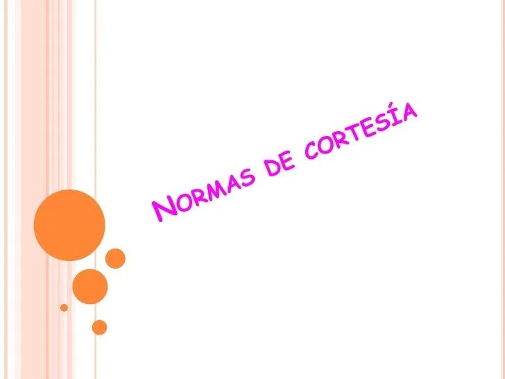 Normas de cortesía