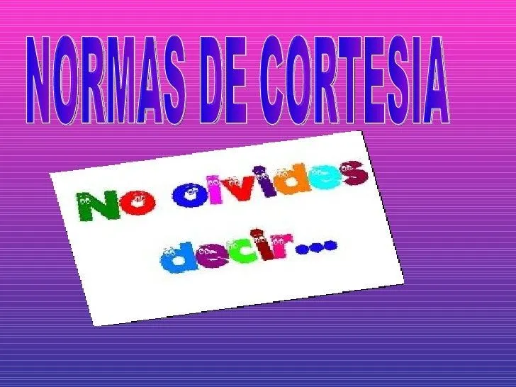 Normas de cortesia