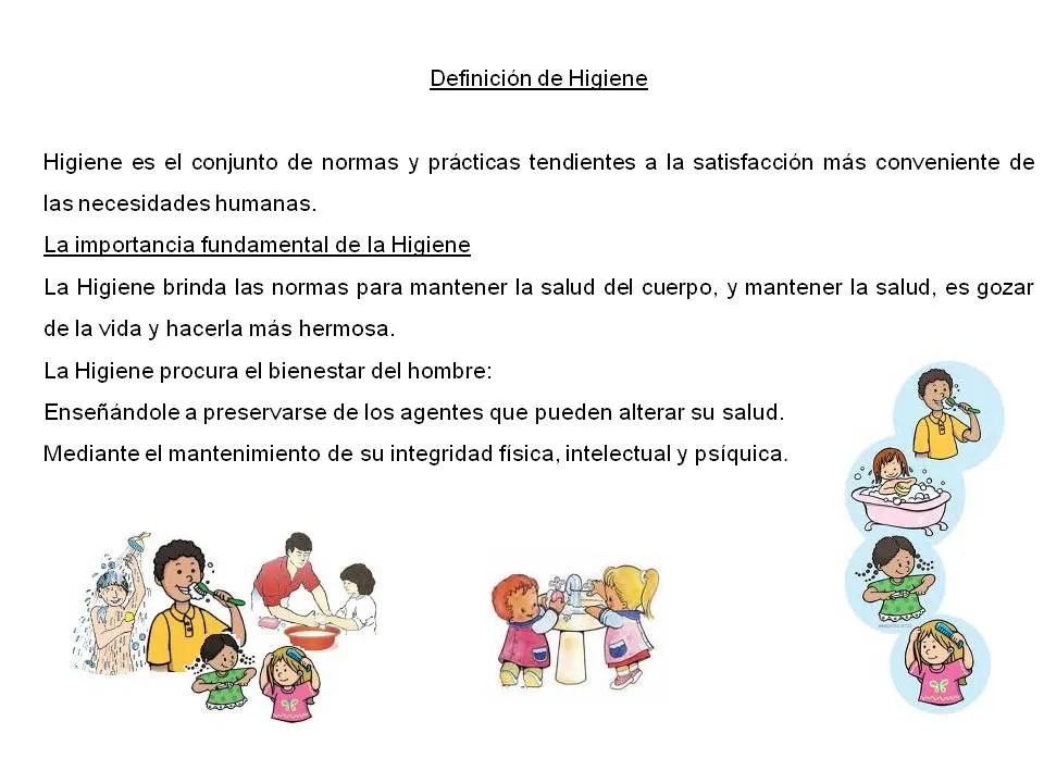 Normas de Higiene Personal: PLANIFICACION