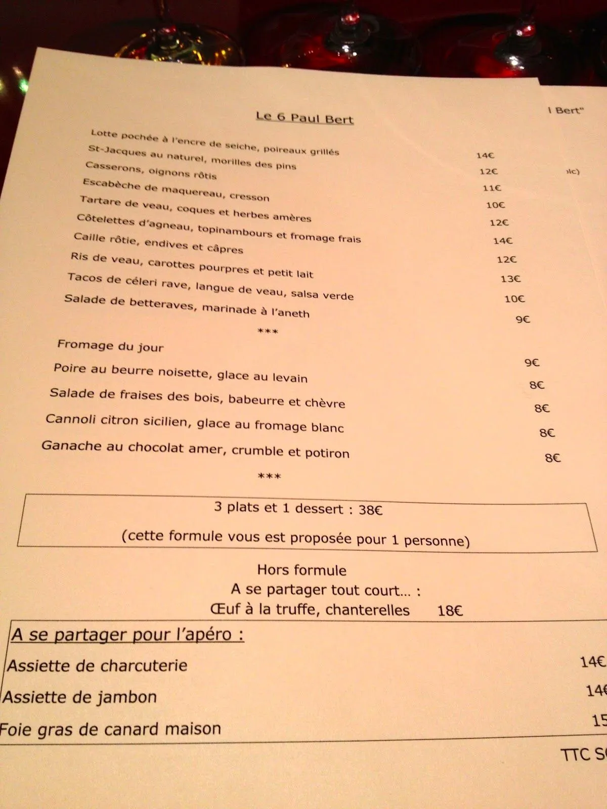 not drinking poison in paris: another (excellent) restaurant : le ...