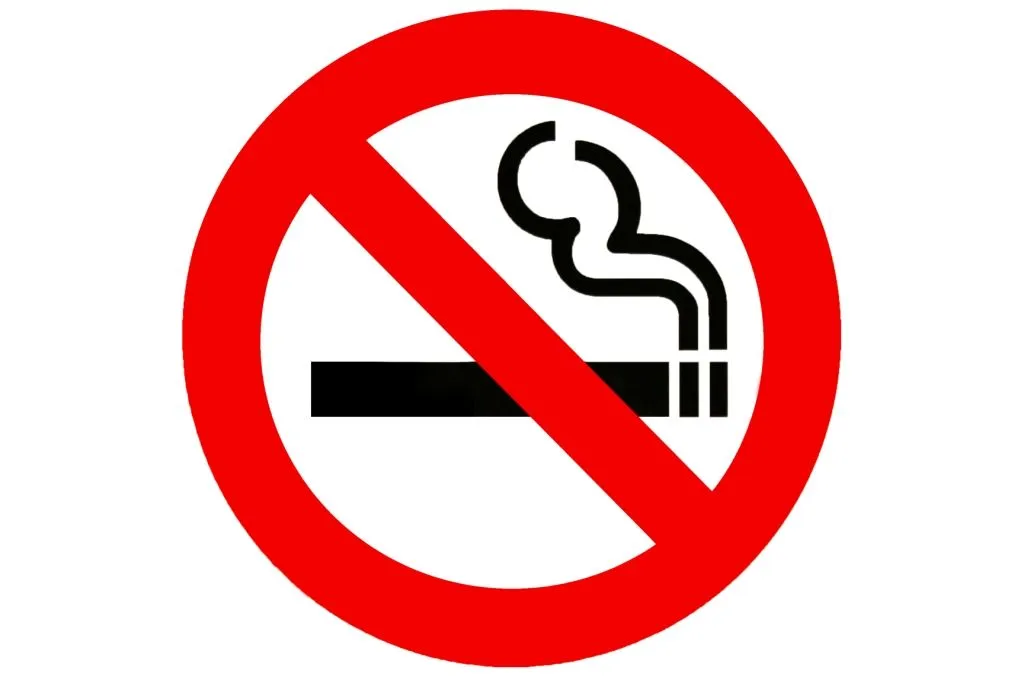 not smoke: Prohibido fumar!