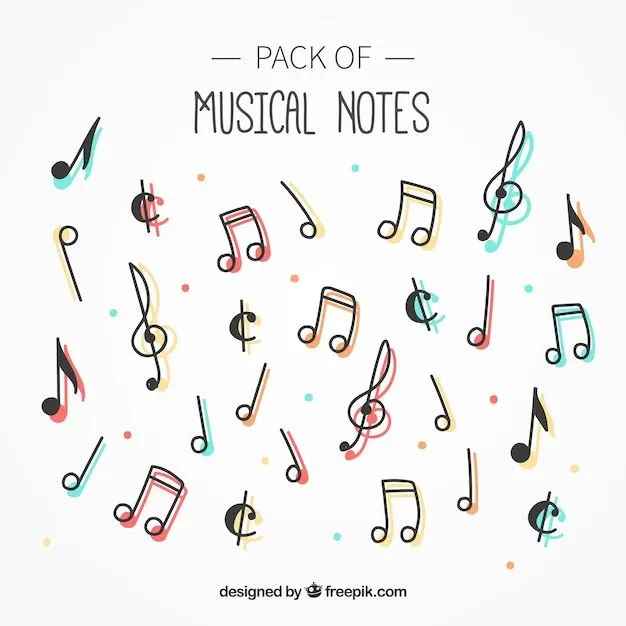 Notas Musicales | Fotos y Vectores gratis