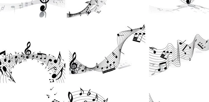 Notas musicales vectores gratis - Imagui