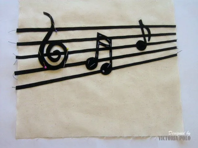 Notas musicales para tus zapatos. (tutorial gratis / free tutorial)