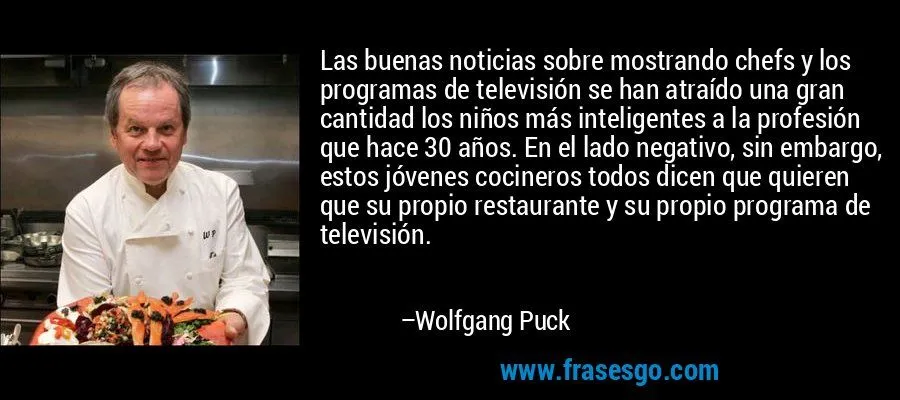 Las buenas noticias sobre mostrando chefs y los programas de ...