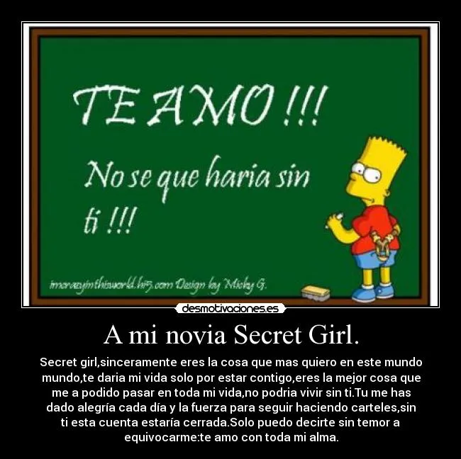 Usuario: Secret girl | Desmotivaciones