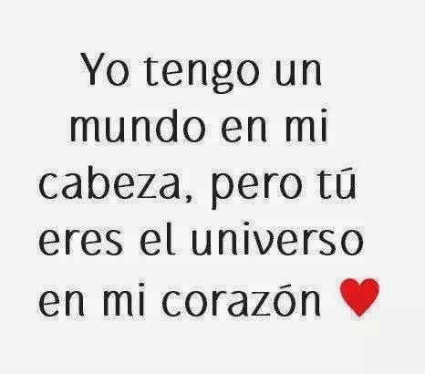 Tú eres el universo en mi corazón. « Cartas de amor y pasión