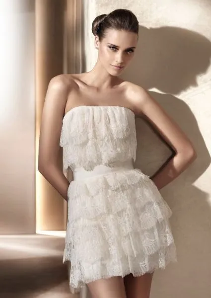 Novias modernas: Vestidos de novia cortos 2013