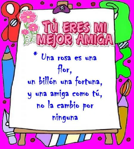 Versos para dedicar a amigas ~ frases , Test y poemas de amor