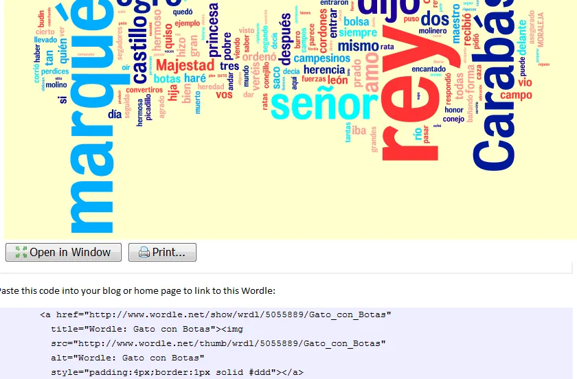 En la nube TIC: Nubes de palabras con Wordle