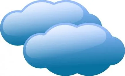 Nubes Azules Clip Art-Vector Clip Art-vector Libre Descarga Gratuita