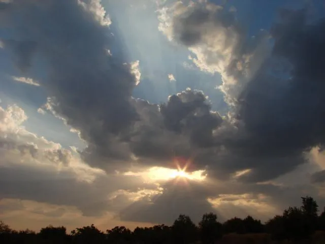 Nubes en el cielo de Puertollano