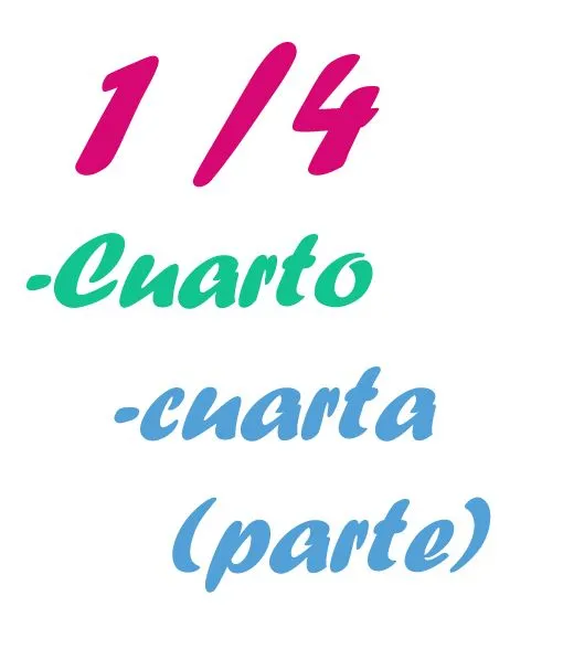 Numerales fraccionarios | La guía de Lengua