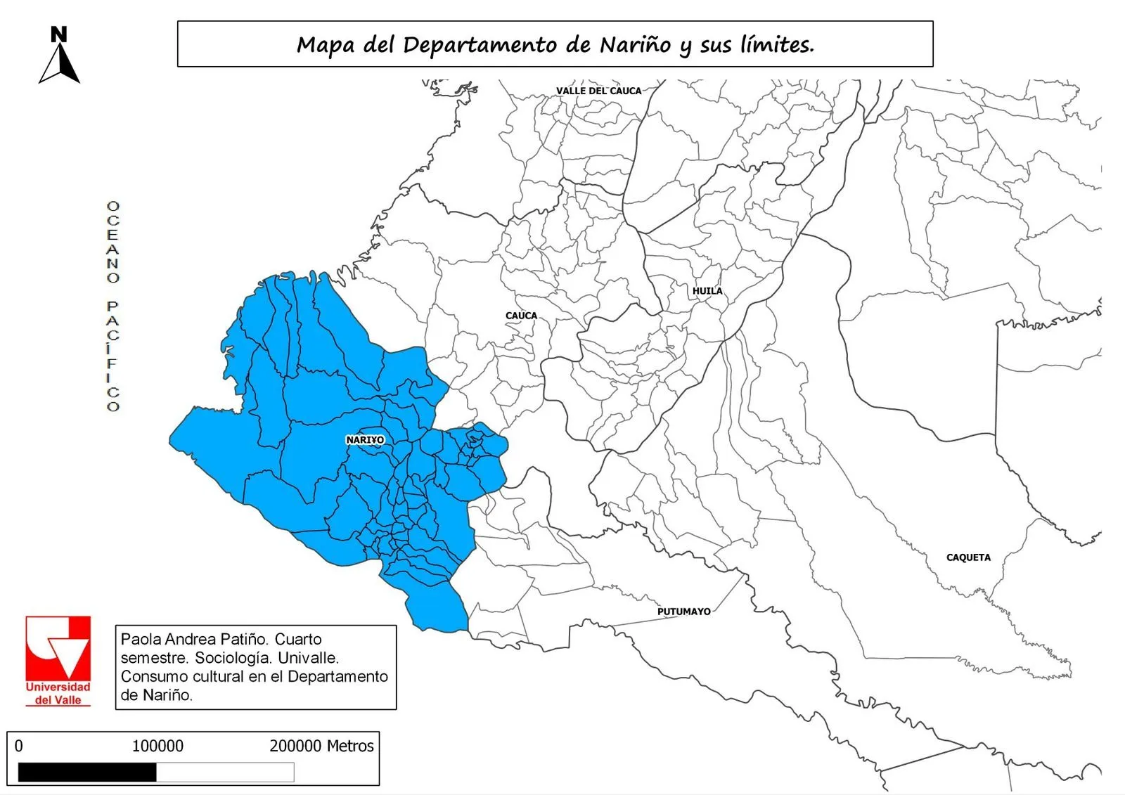 Algo numérico y poco creativo.: Mapas del departamento de Nariño ...