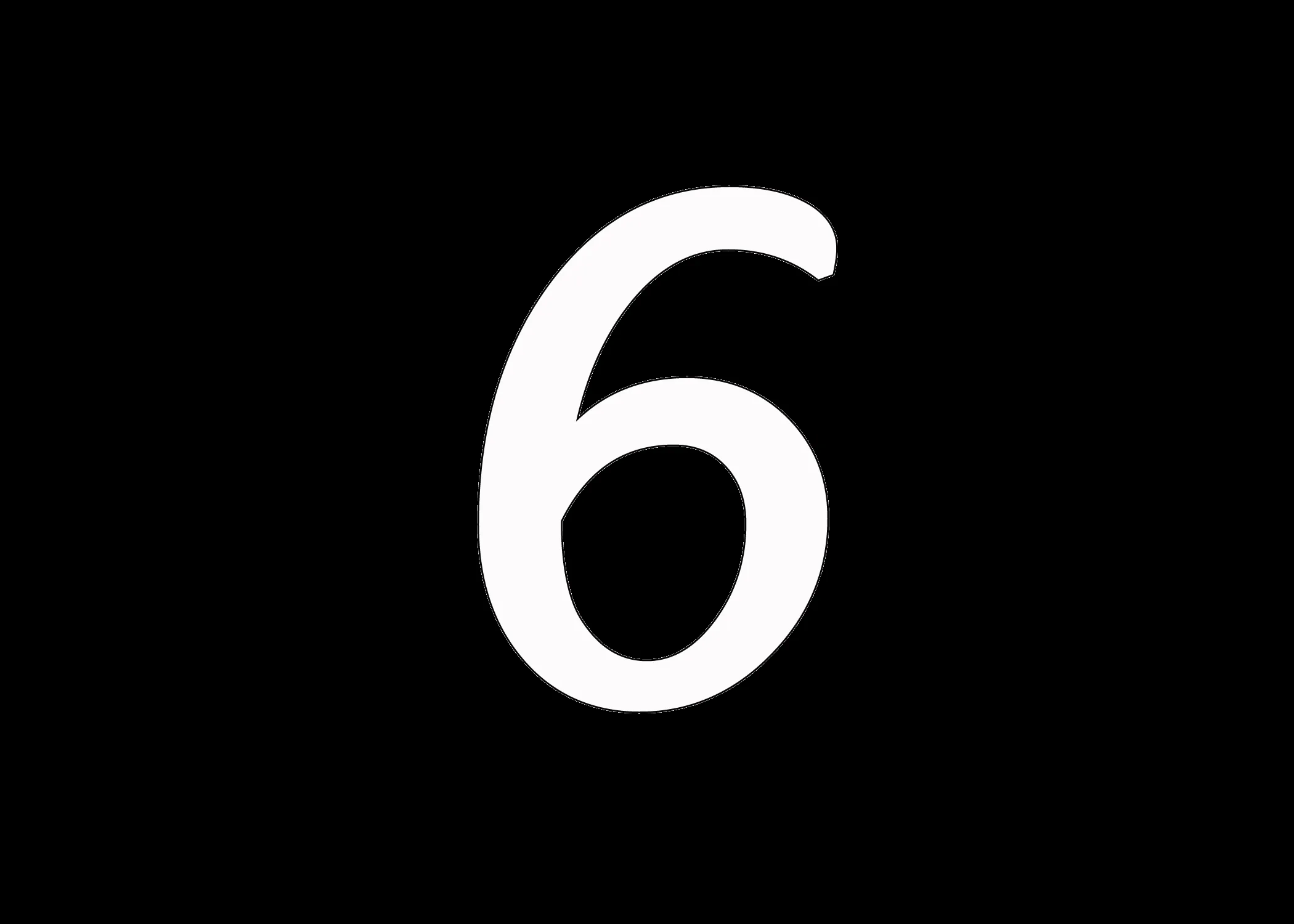 El número 6