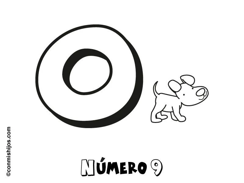 Imprimir: Número 0: Dibujos para colorear