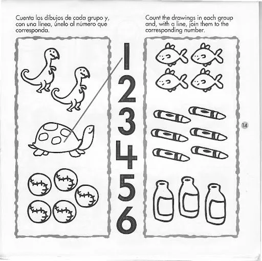 Números para colorear del 1 al 12 - Imagui