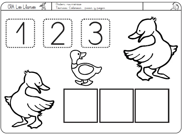 Numeros para colorear del 1 al 3 - Imagui