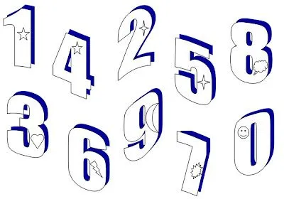 Numeros para colorir. Ensine brincando - Desenhos para Crianças ...