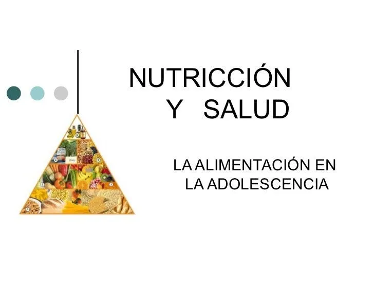 Nutricción Y Salud Power Point