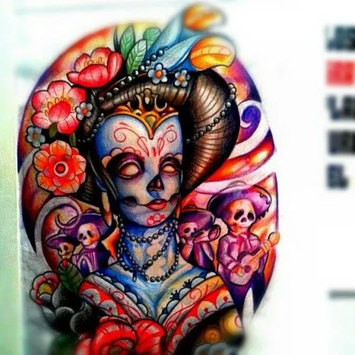 Pin Catrina Katrina Mexico Catrinas Mexicanas Tattoo on Pinterest