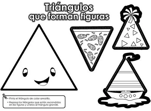 Dibujos de triangulos para colorear - Imagui