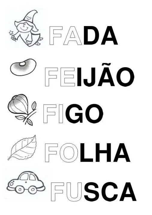 Objetos con la letra f - Imagui