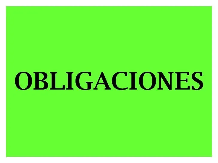 Obligaciones