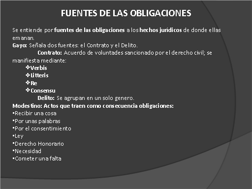 Obligaciones del Derecho Romano - Monografias.